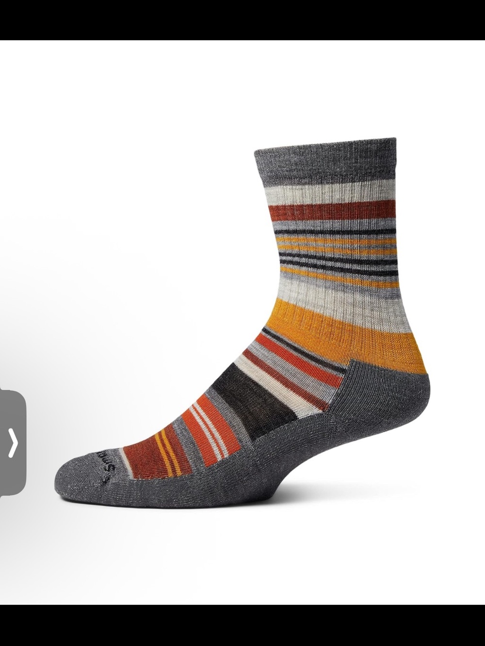 NWT Smartwool Unisex Joviansphere Grey Multi-Stripe Crew Socks Sz M $24 - Picture 2 of 4